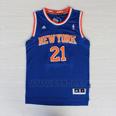 Camiseta New York Knicks Iman Shumpert #21 Azul